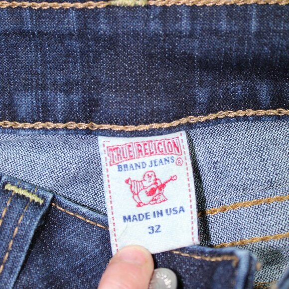 Vintage 90's True Religion Low Rise Bootcut Jeans Size 32 - LIKE NEW - Picture 5 of 9